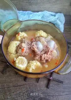 Bones corn soup
