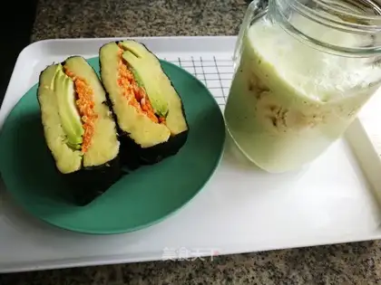 Low-fat potatoes sandwich