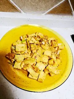 Shrimp skin and tofu