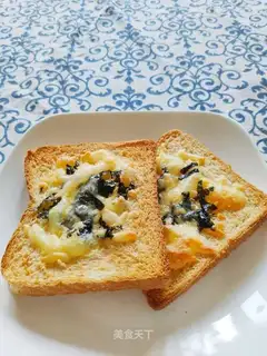 Bread cheese roasted seaweed