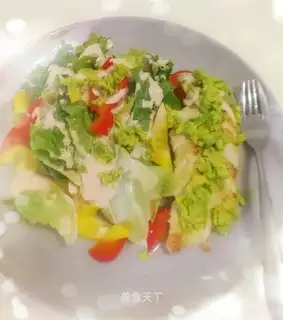 Chicken gravy salad