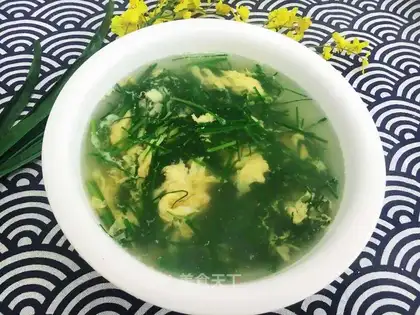 Cream egg soup