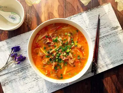 Sour soup, fat cow
