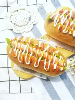 Ham hot dog