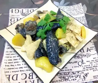 Potato-curd chicken