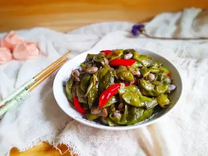 Sour olive beans