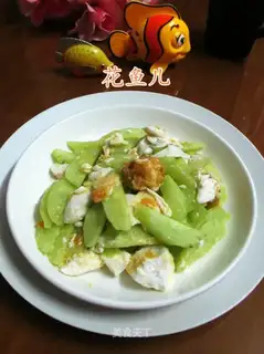A duck egg and cucumber