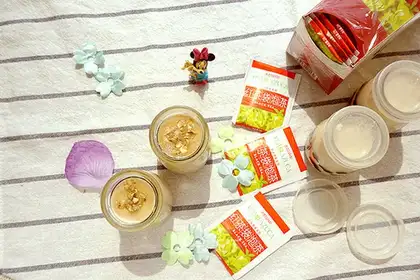 Red tea yogurt