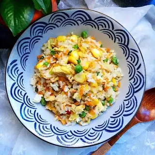 Carrot corn fried rice