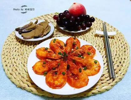 Garlic tomato shrimp