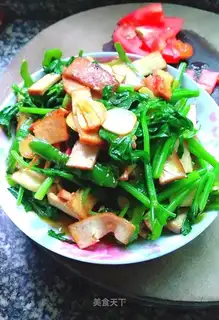 Tofu fried celery