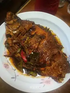 Red-burned fish