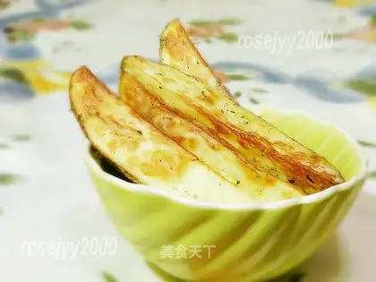 Air-cooked vanilla potatoes