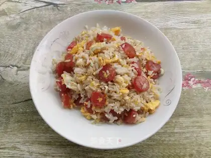 Sausage egg fried rice