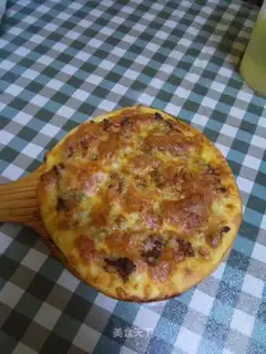 Black pepper beef pizza