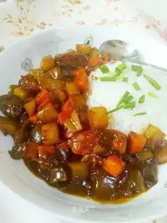 Potato beef curry
