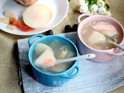 Peach Lotus Silver Ears