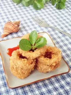 Fried squid rings