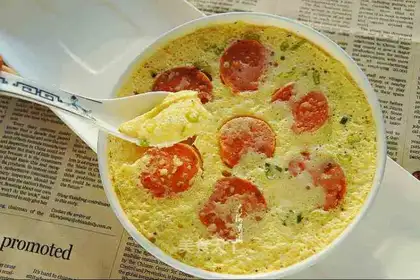 Sweet corn ham eggs