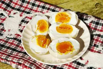 Homemade duck eggs