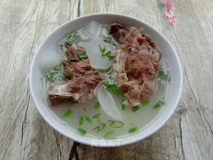 The radish spinal soup