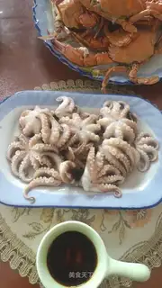 Boiled octopus