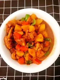 Homemade curry chicken