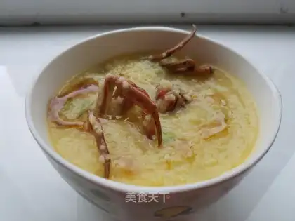 Seafood crab porridge