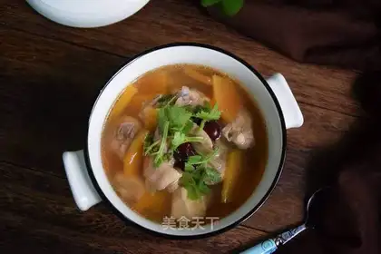 Pumpkin chicken soup