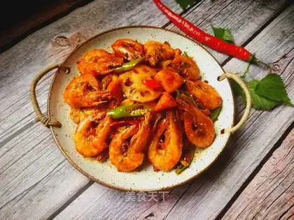 Spicy boiled shrimp