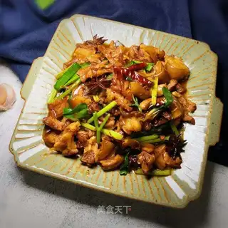 Dry pot goat meat