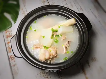 The radish soup