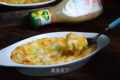 Cheese and silver potatoes