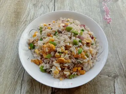 Onion onions fried rice