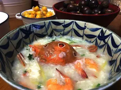 Crab congee