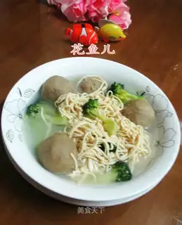 Beefball broccoli