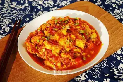 Crab fried tomatoes