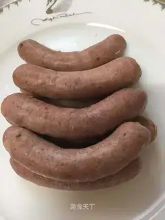Homemade sausages