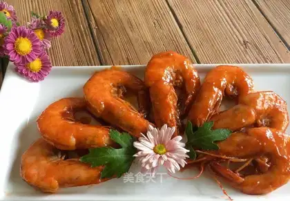Cheese juice and back shrimp