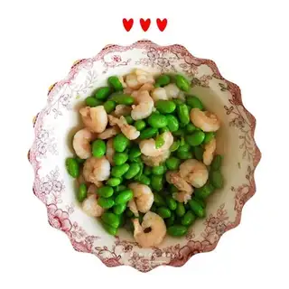 Shrimp-dried beans