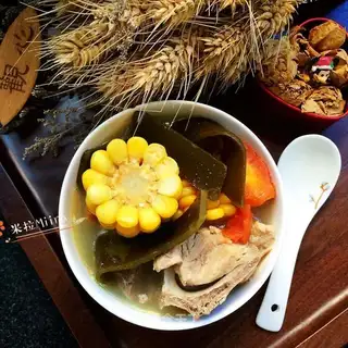 ♪ Sea-banded corn bouquet soup ♪