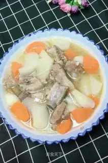 radish steak soup