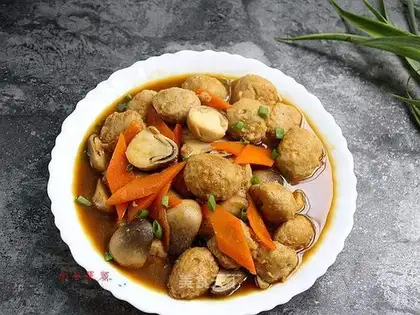 Fishballs for mushrooms
