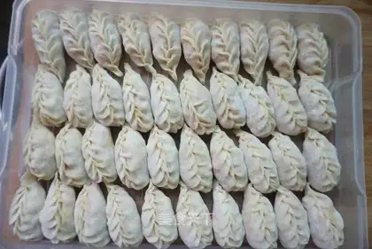 Meat corn carrot dumplings