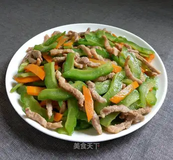 Suffering melon carrots and meat