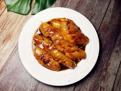 Red fried chicken
