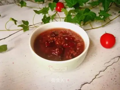 Red-tree, black rice congee
