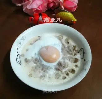 Steam in duck eggs