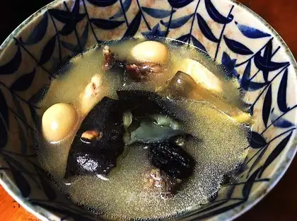 Chicken soup from the nailfish