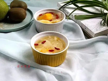 Fruit and silver spoons